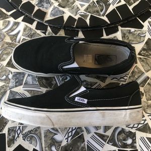 Vans Black Slip-on Shoes